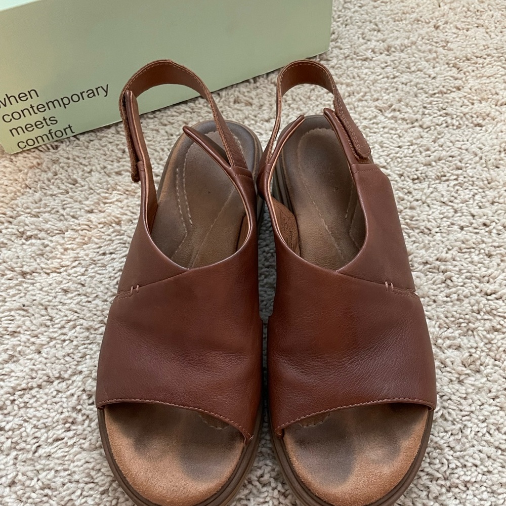 Salvia Haley Cuoio Cowhide Nappa Sandals, Size 40 View 3